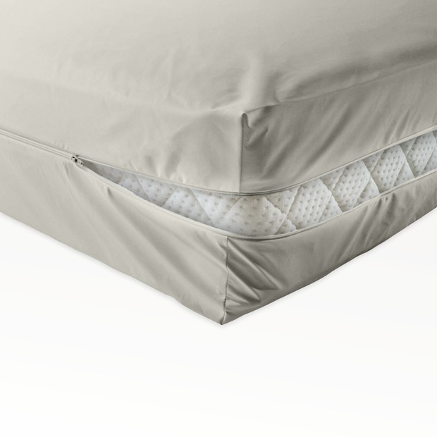 unversteppter Matratzenbezug grau