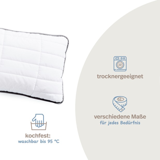 OBJEKT Kopfkissen kochfest in Hotel-Qualität