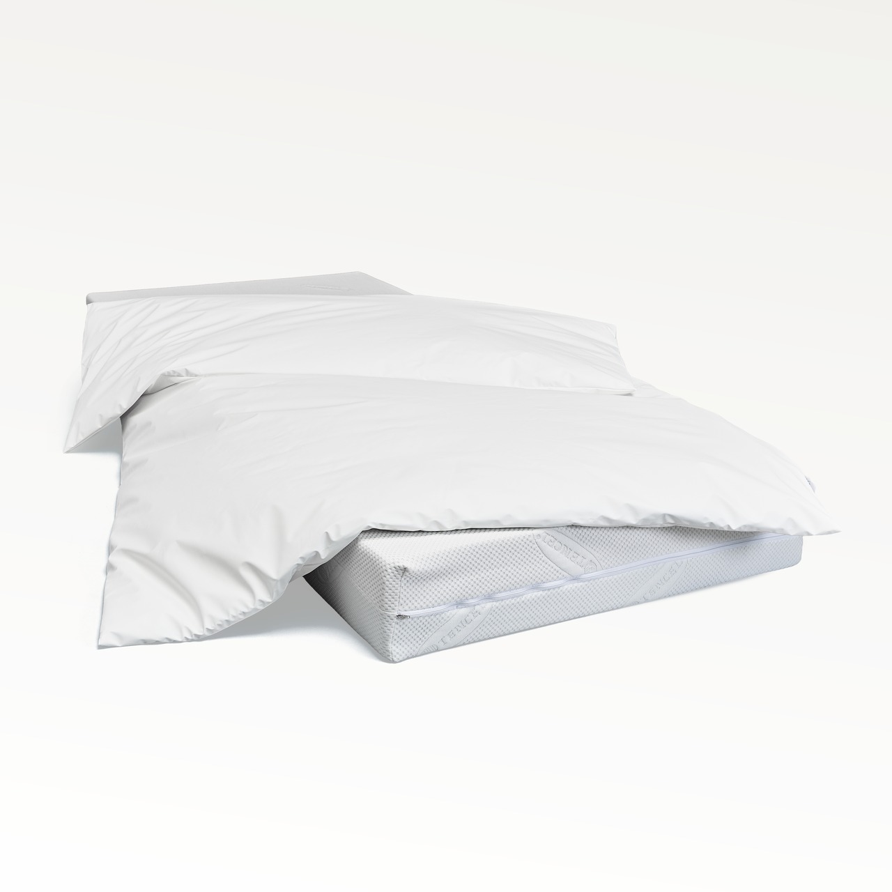 wasserdichter Inkontinenz Bettdeckenbezug abwischbar in weiß