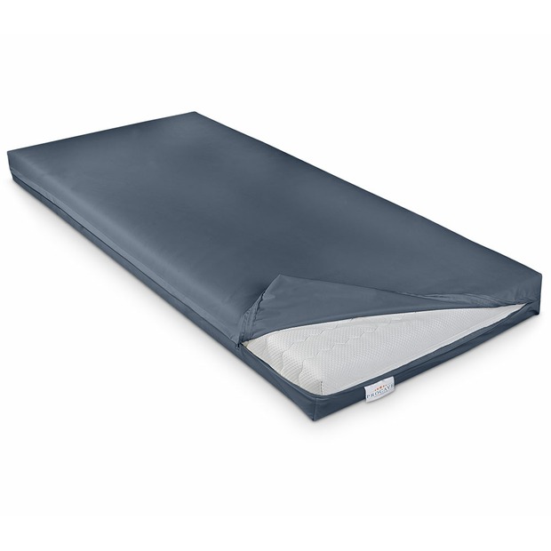 Wasserdichter Matratzenbezug in Dunkelblau
