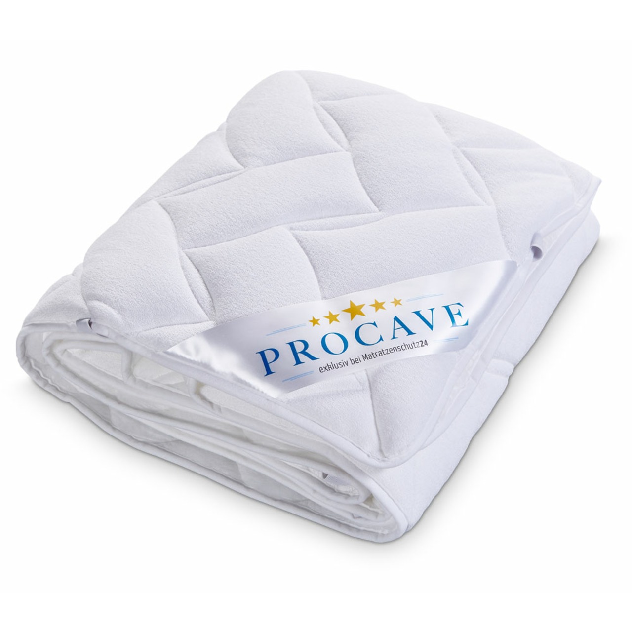 Matratzenauflage verstepptes Frottee-Doppeltuch mit 4 Eckgummis