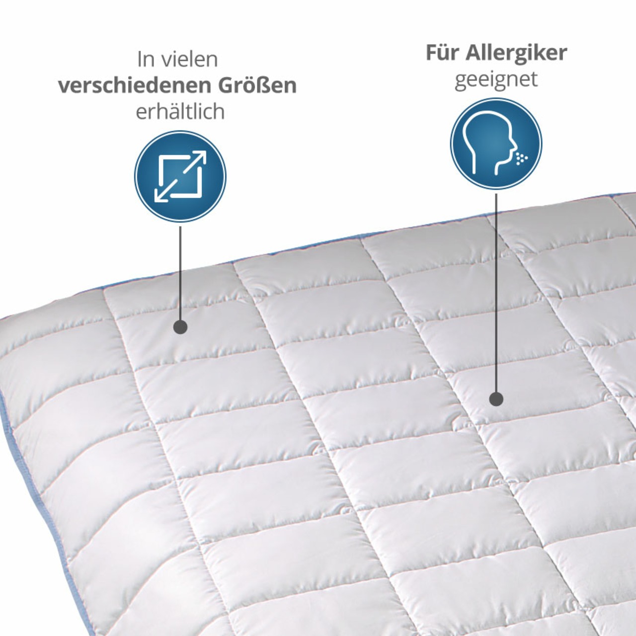 TopCool kochfeste Qualitäts-Sommerbettdecke