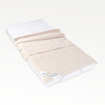 Matratzen-Auflage natur aus 100 % Baumwolle