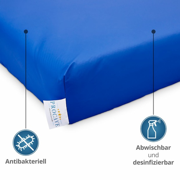 Inkontinenz Spannbettlaken in Blau - 100% wasserdicht