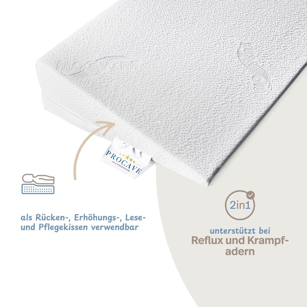 Bettkeil mit AloeVera-Doppeltuch-Bezug