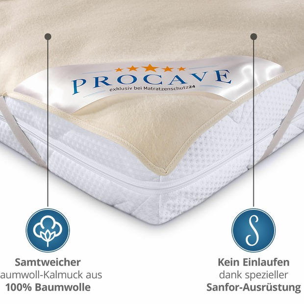 Matratzen-Auflage aus 100% Baumwolle mit Sanfor-Ausrüstung