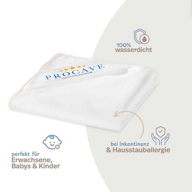 wasserundurchlässige Matratzen-Auflage 2-lagig