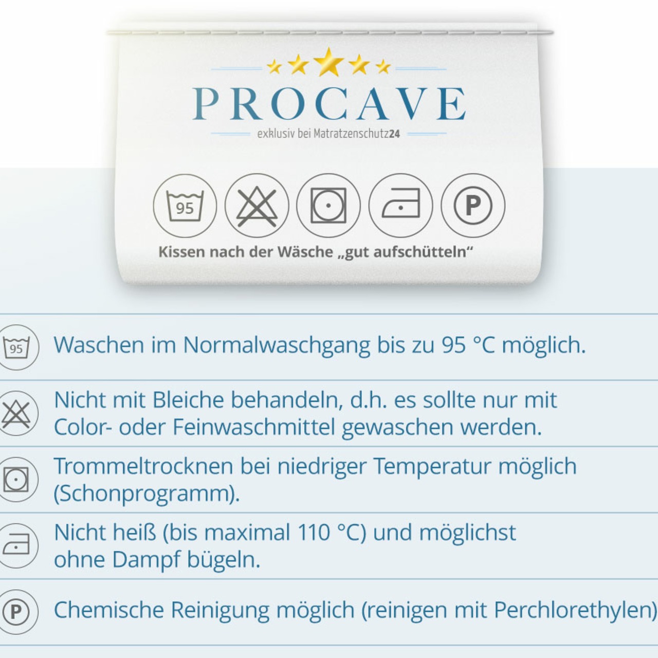 Stecklaken 5-lagig extrem saugstark und atmungsaktiv