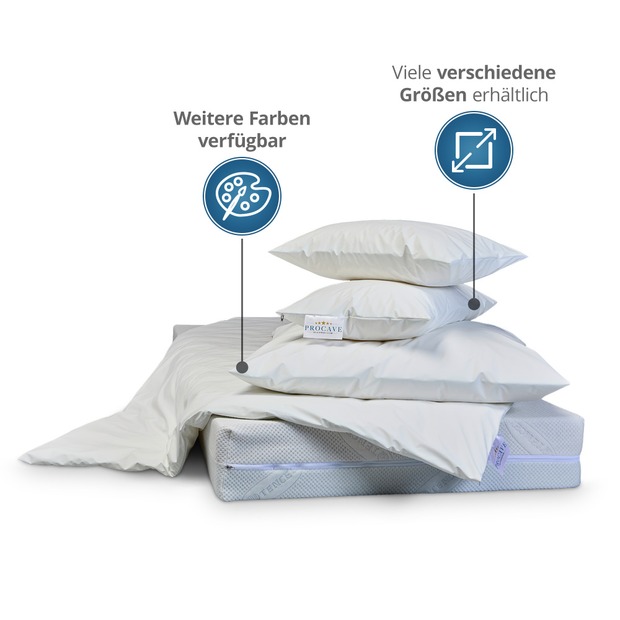 wasserdichter Kissenbezug abwischbar in weiß