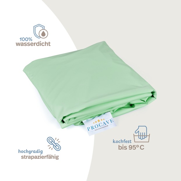 wasserdichtes Spannbettlaken abwischbar grün