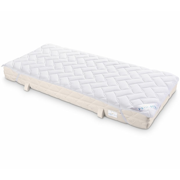 Matratzenauflage verstepptes Frottee-Doppeltuch mit 4 Eckgummis