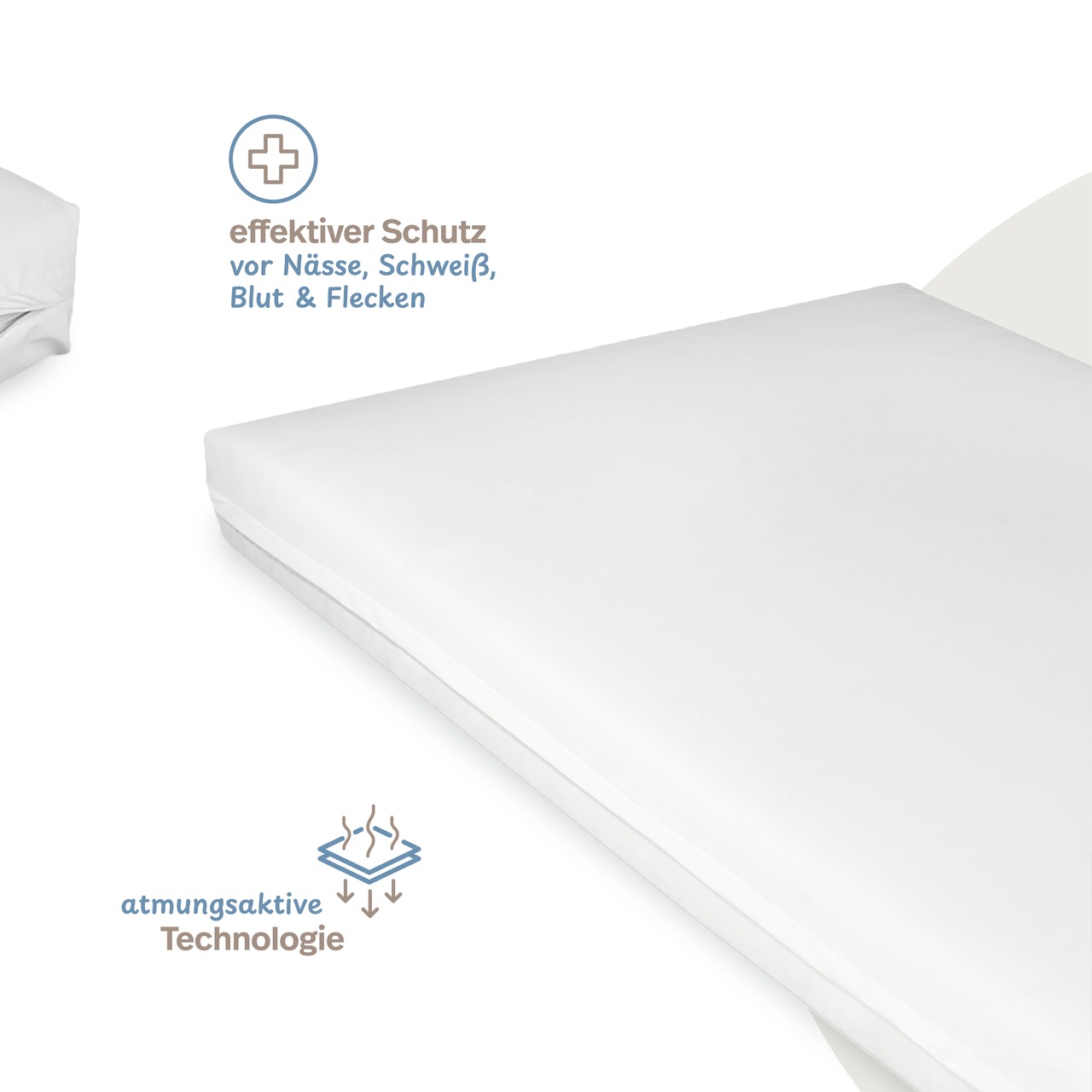 wasserdichter Matratzenbezug weiß