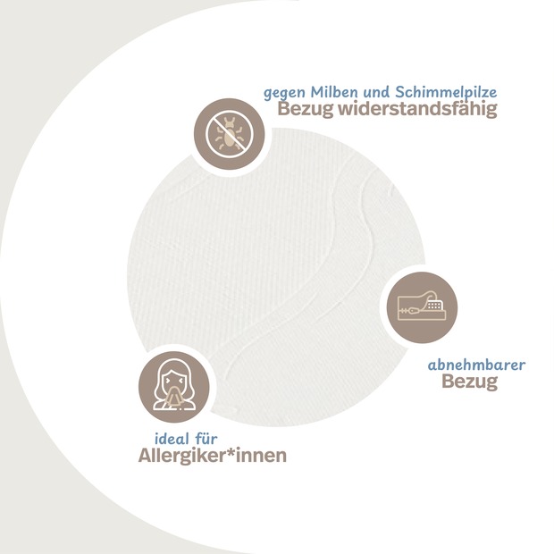Luxusviscomatratze VT 3 mit Medicare-Bezug