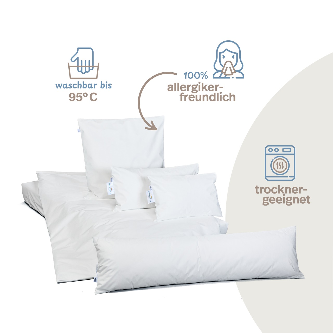 Allergiker Matratzenbezug ALLERGENA aus Evolon - Anti Milben Encasing