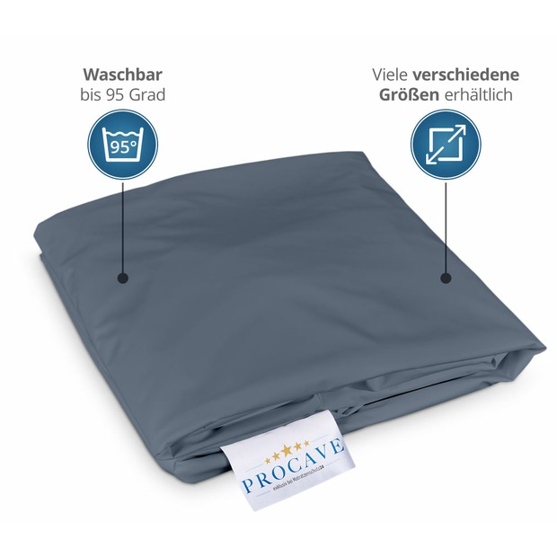 Wasserdichtes Spannbettlaken abwischbar in Dunkelblau