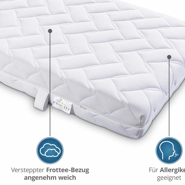 Frottee Matratzenbezug versteppt
