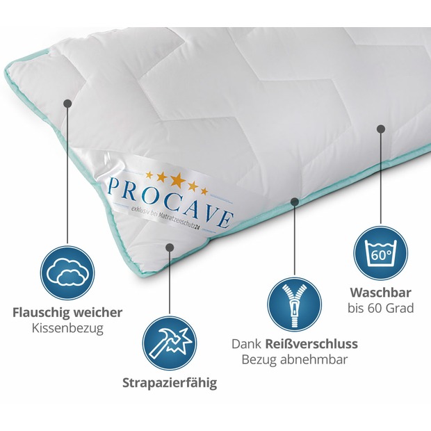 Nackenstützkissen Memory mit AloeVera Kissenbezug