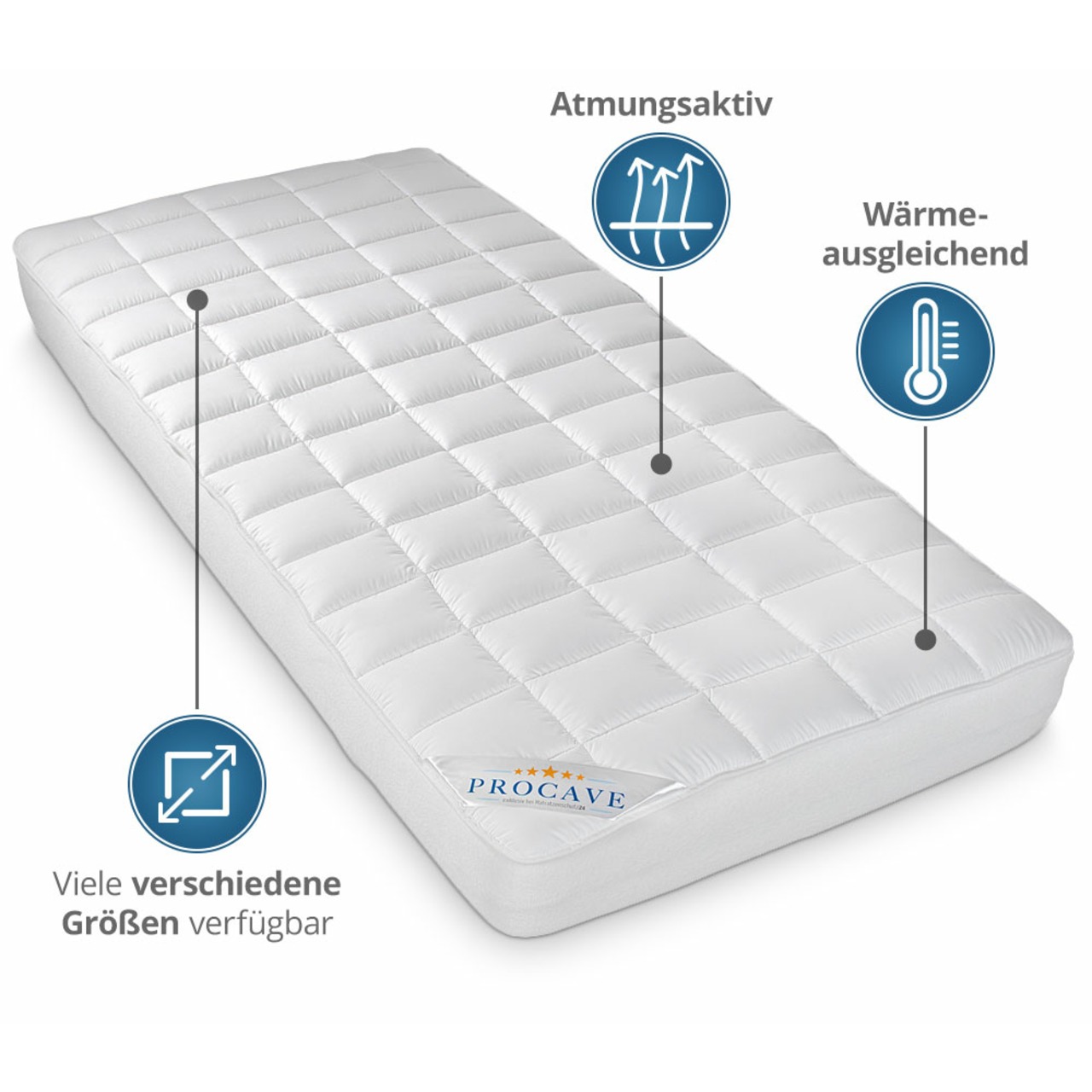 MICRO-COMFORT Matratzenschoner mit Spannumrandung