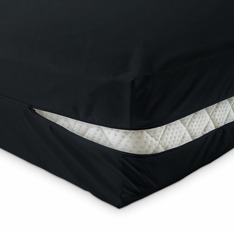 Unversteppter Matratzenbezug in Schwarz