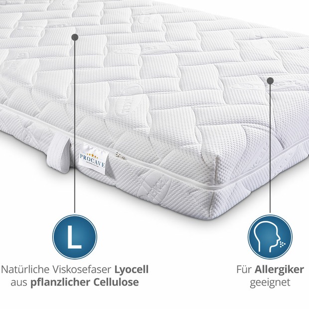 Lyocell Matratzenbezug versteppt