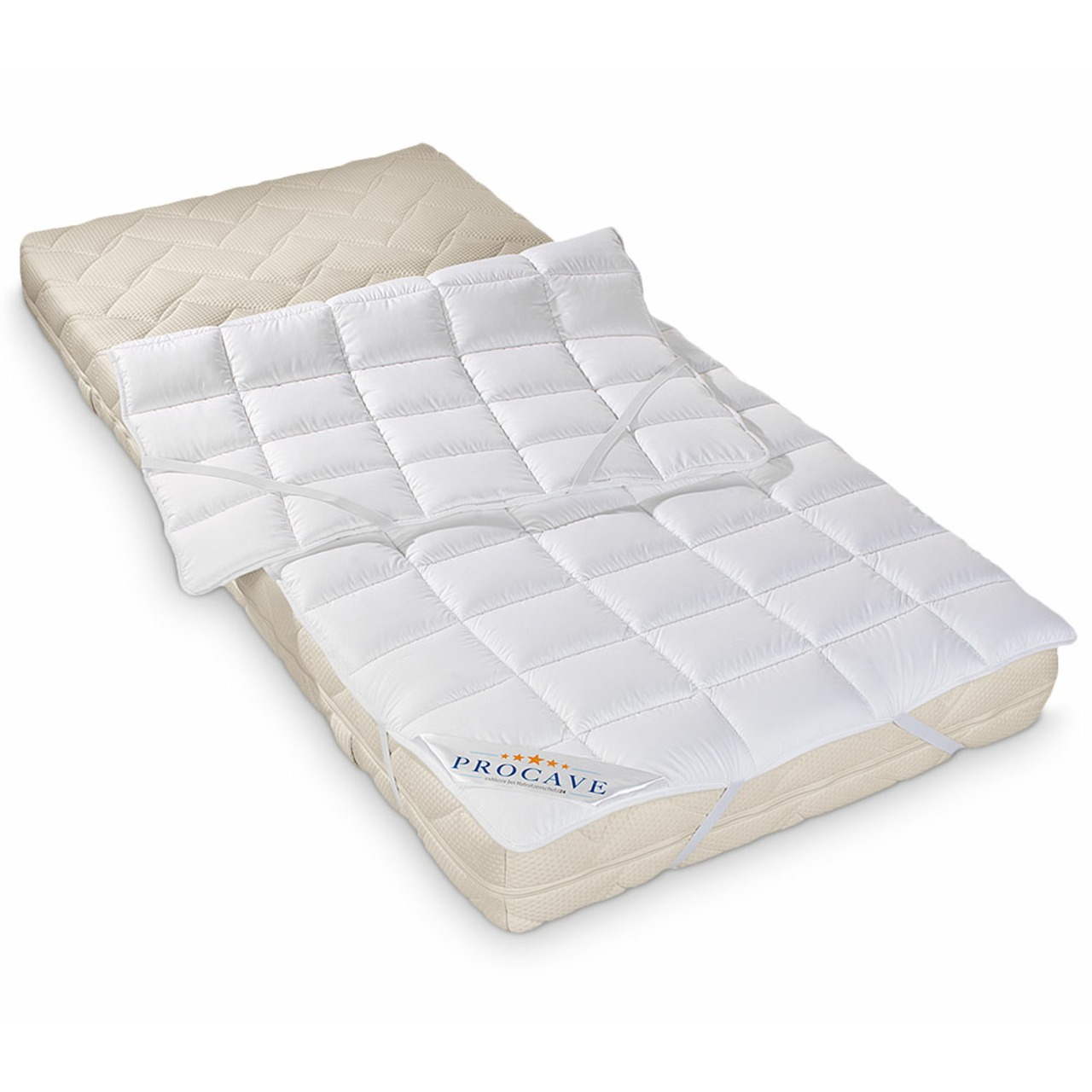 Microfaser Matratzenauflage (Micro-Comfort) mit 4 Eckgummis