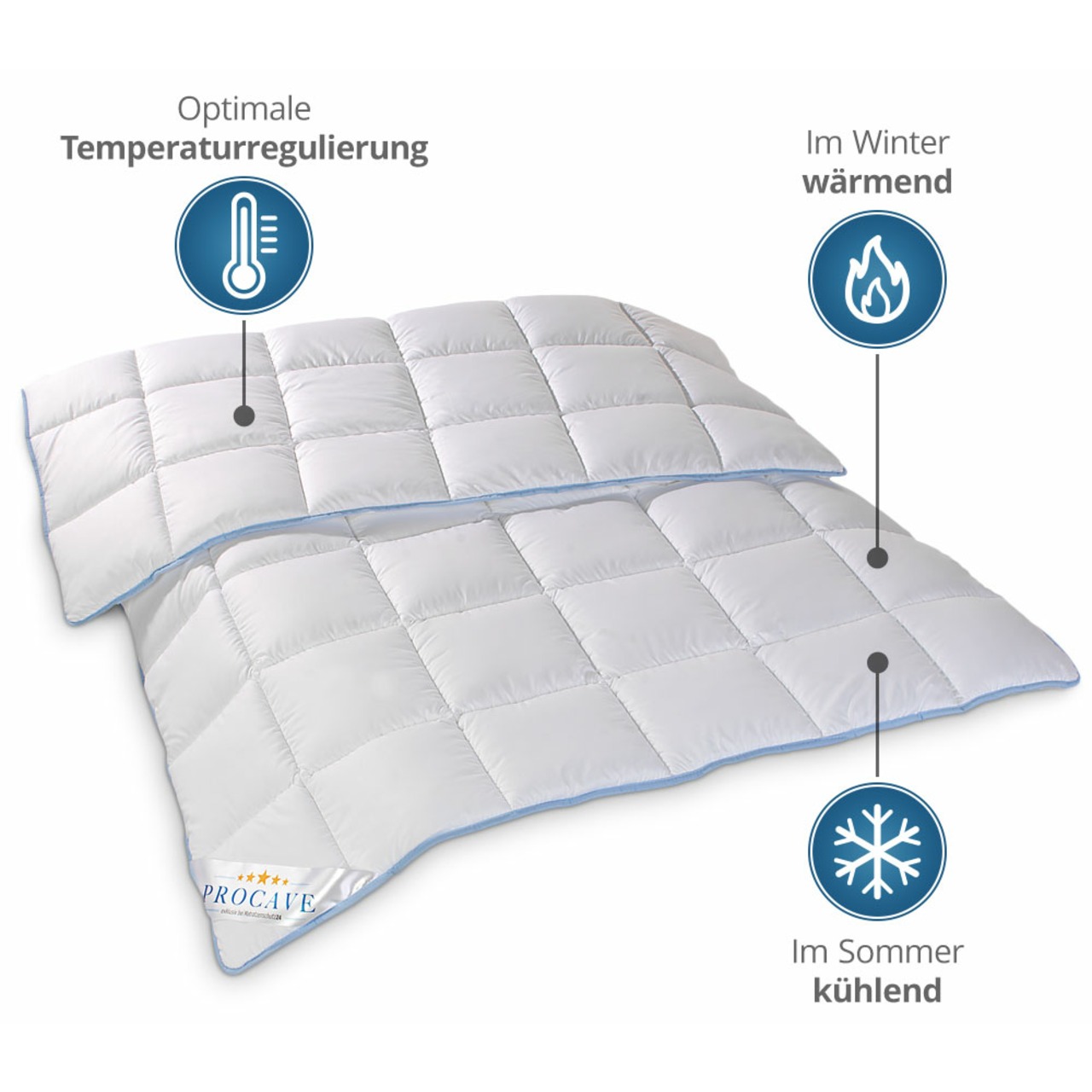 TopCool kochfeste Qualitäts-Ganzjahresdecke