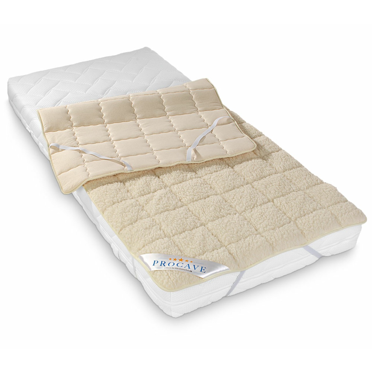 NATUR Lammflor Schurwolle Matratzenschoner