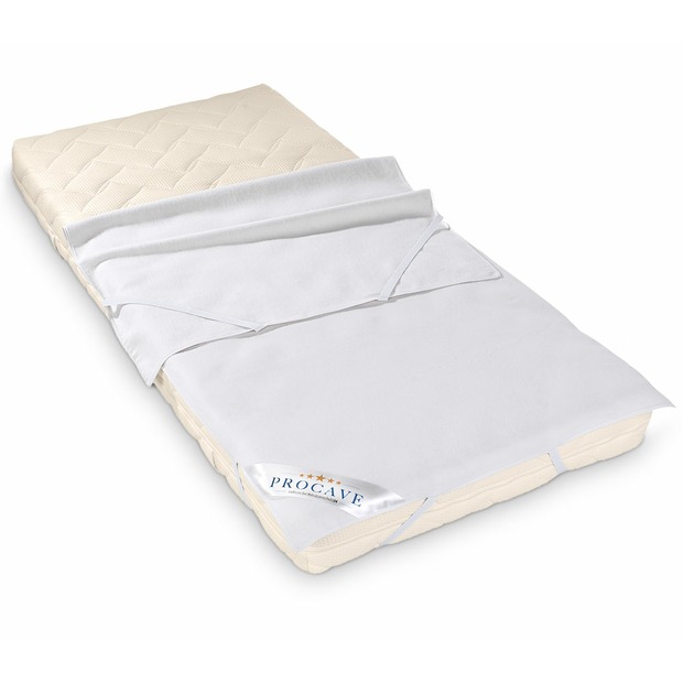 Molton Matratzenauflage mit Sanfor-Ausrüstung