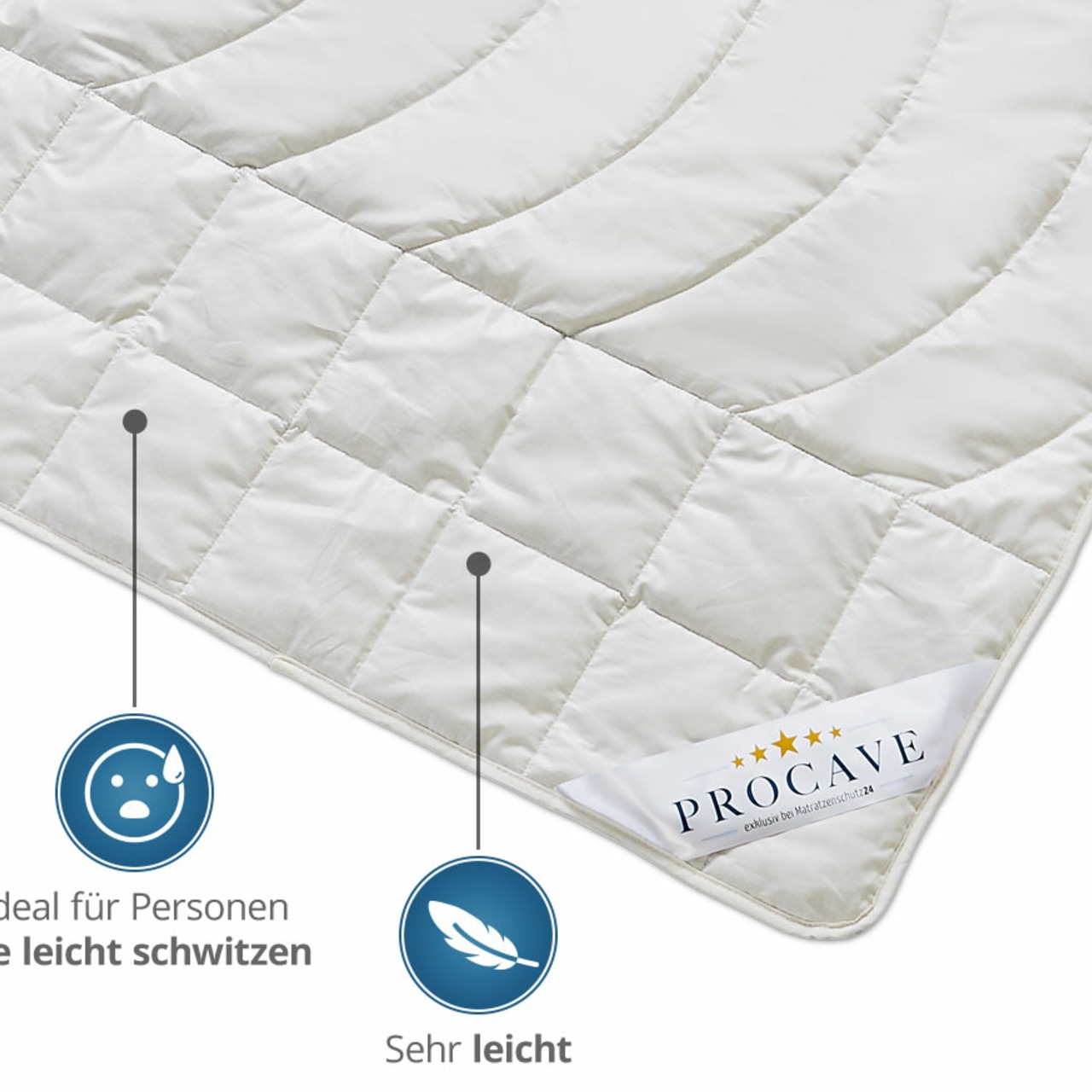 Kamelhaar Exquisit Qualitäts-Bettdecke für den Sommer