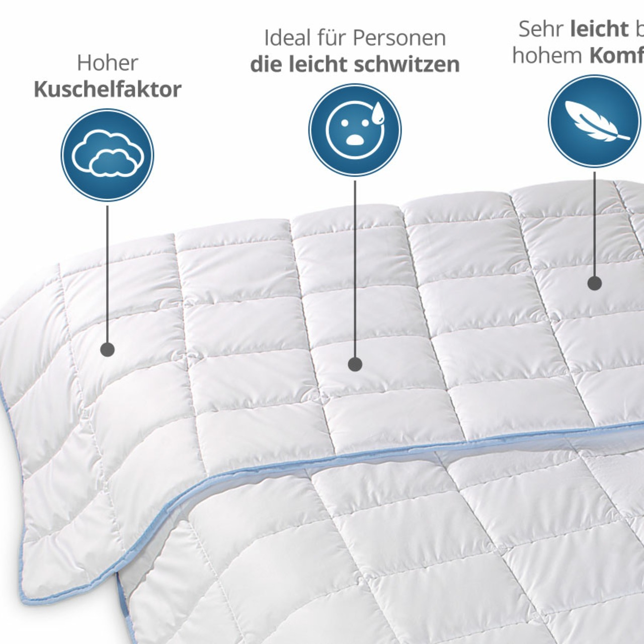 TopCool kochfeste Qualitäts-Sommerbettdecke