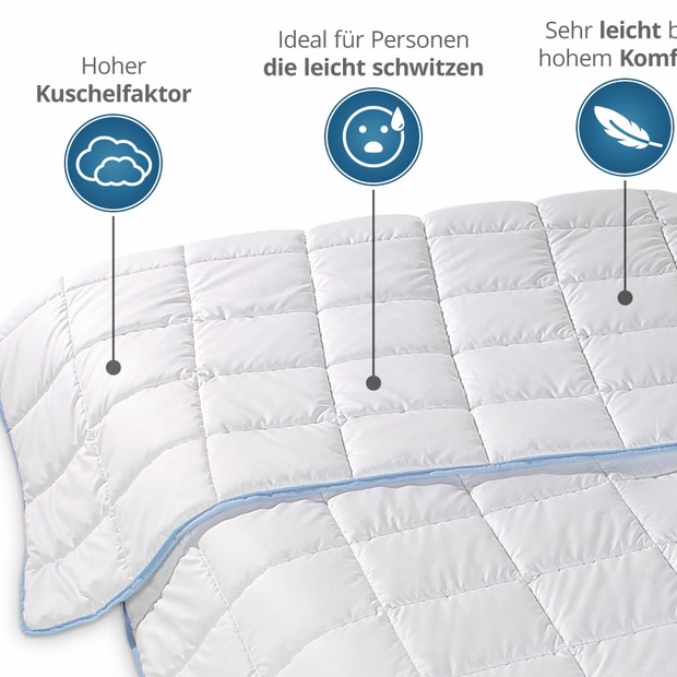 TopCool kochfeste Qualitäts-Sommerbettdecke