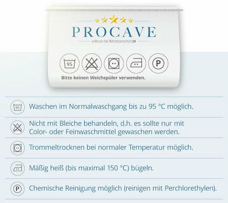 Waschhinweise Encasing