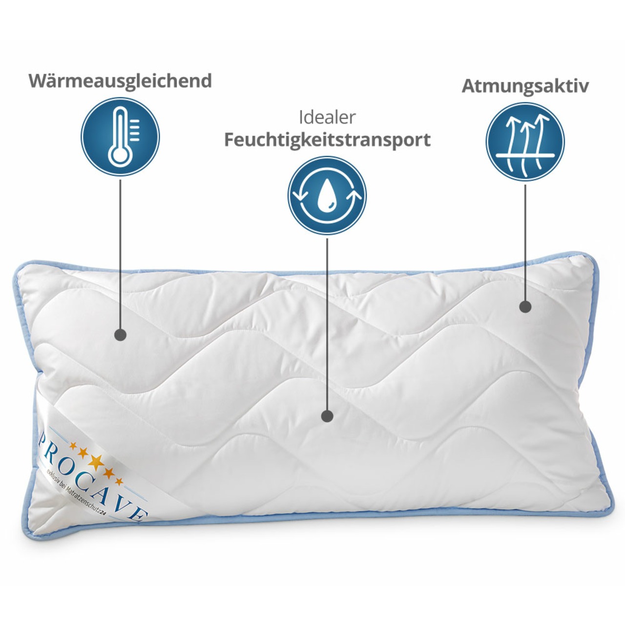 Kühlendes Kopfkissen (TopCool) gegen Schwitzen