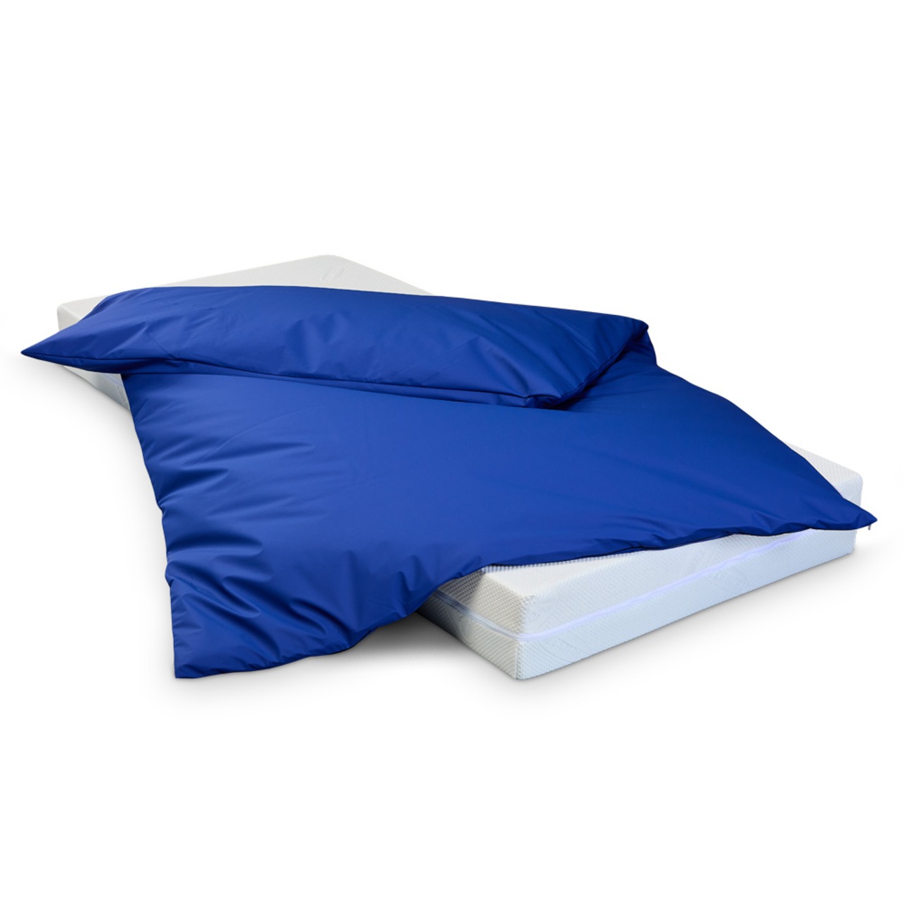 wasserdichter Inkontinenz Bettdeckenbezug abwischbar in blau
