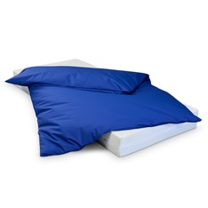 wasserdichter Inkontinenz Bettdeckenbezug abwischbar in blau