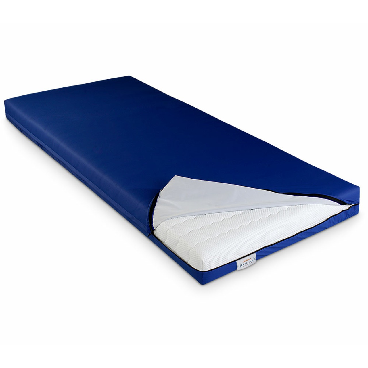Wasserdichter Matratzenbezug in Blau