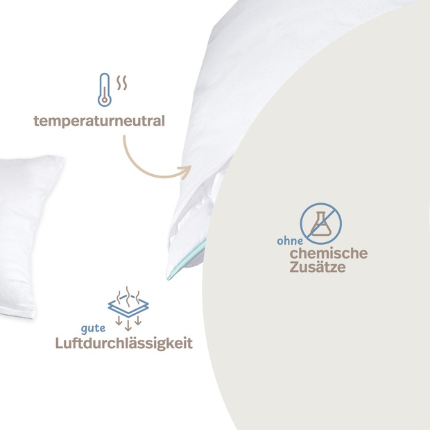 Feinflanell Schutzbezug für Kissen aus Baumwolle