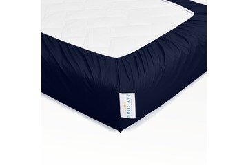wasserdichtes Spannbettlaken abwischbar dunkelblau