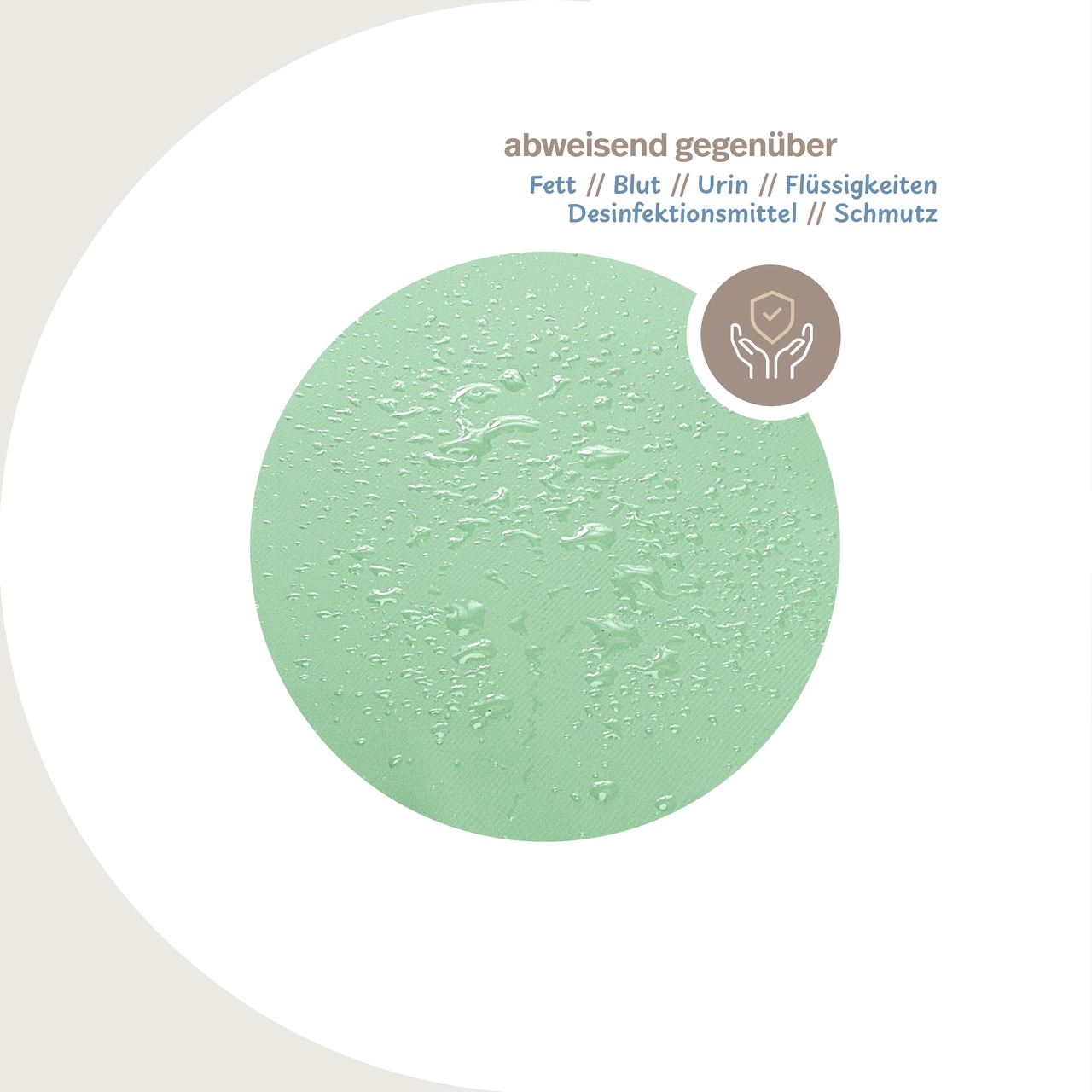 wasserdichtes Spannbettlaken abwischbar grün