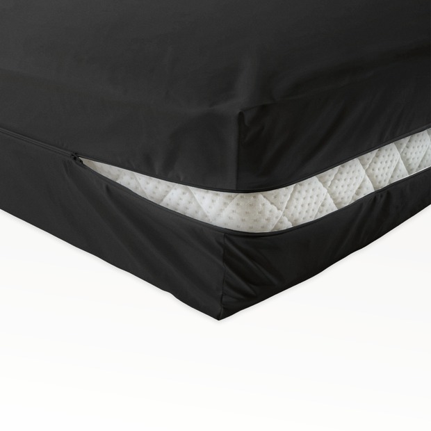 unversteppter Matratzenbezug schwarz