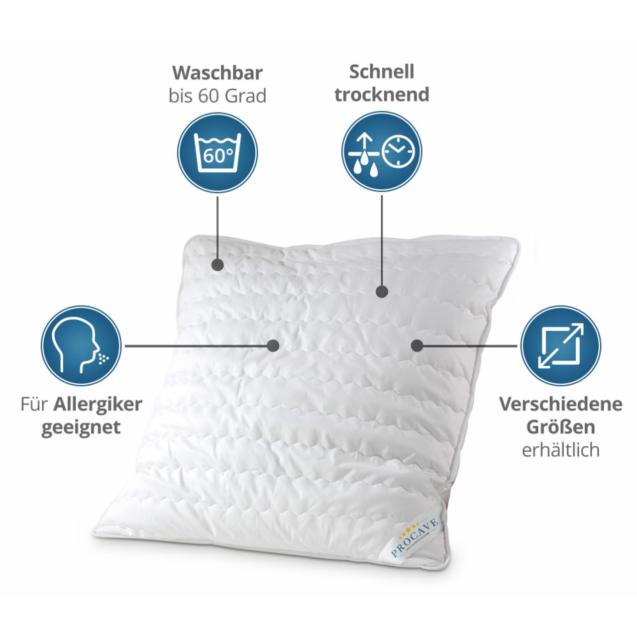 MICRO-COMFORT Kissen versteppt