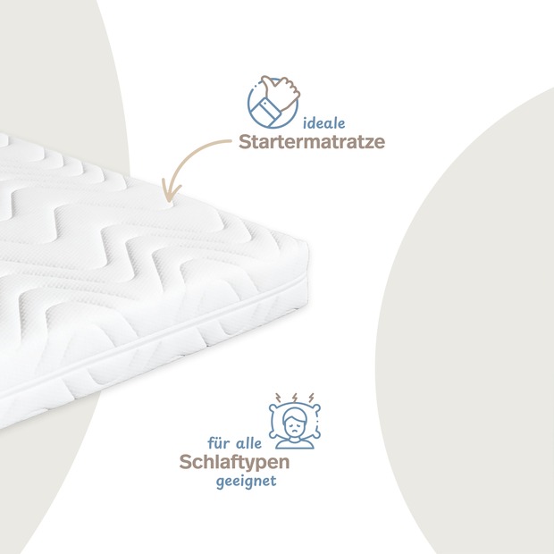 Kaltschaummatratze 7ZT mit Doppeltuchbezug