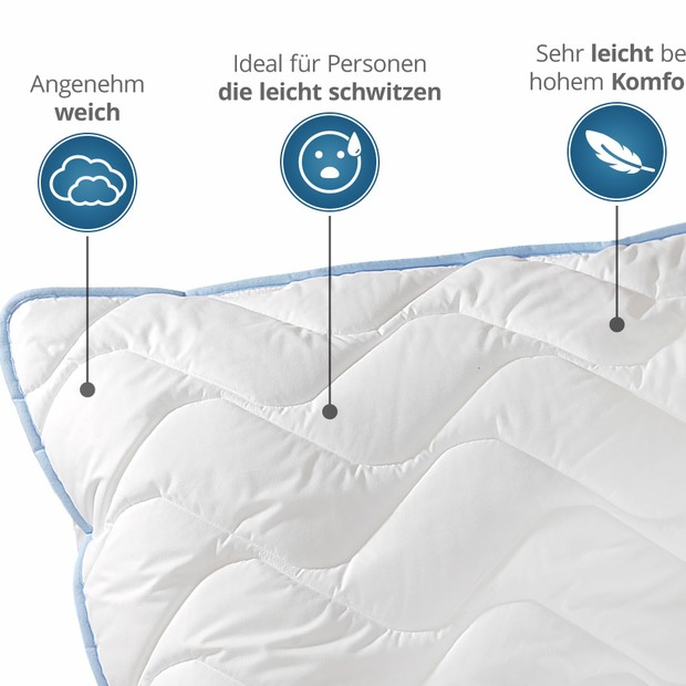 Kühlendes Kopfkissen (TopCool) gegen Schwitzen