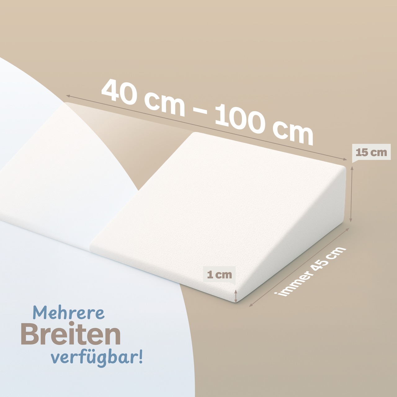 Bettkeil mit Bezug aus Silver Protect-Doppeltuch