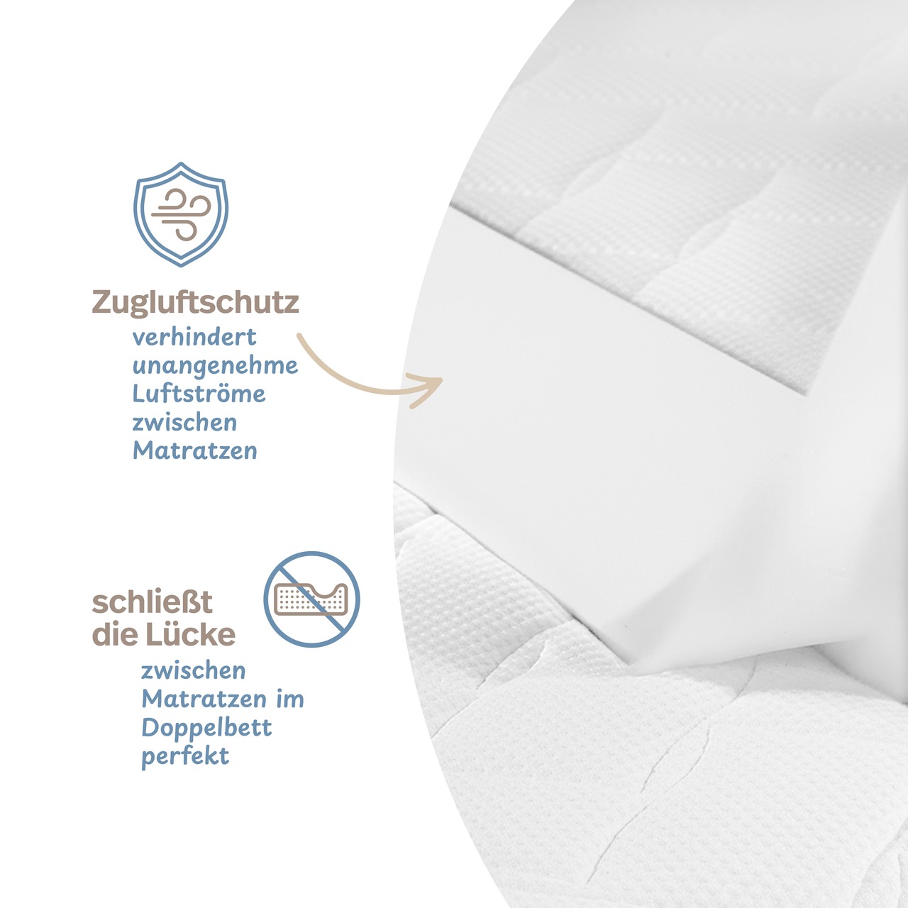 Matratzen-Brücke aus Schaumstoff