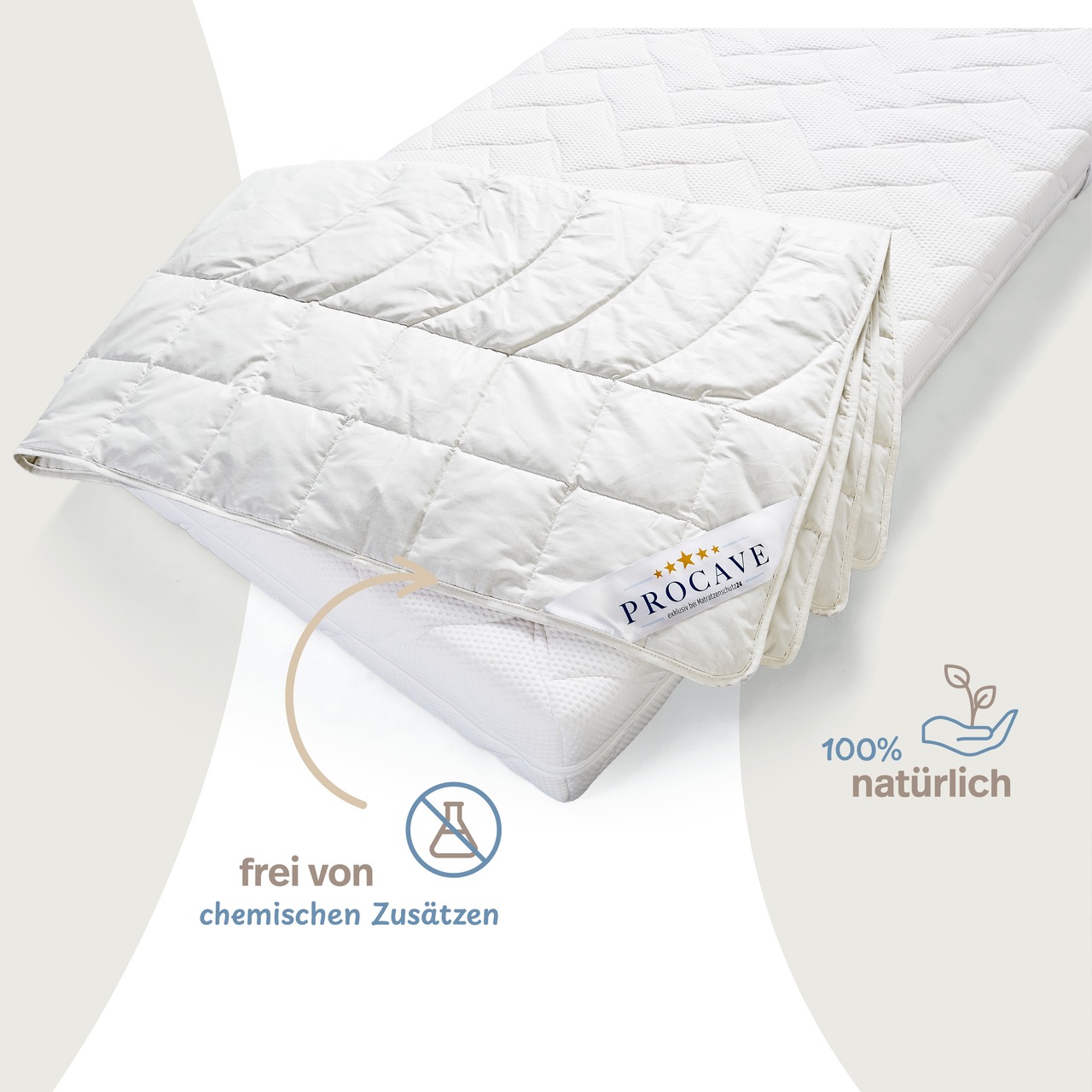 Kamelhaar Exquisit Qualitäts-Bettdecke - Sommer