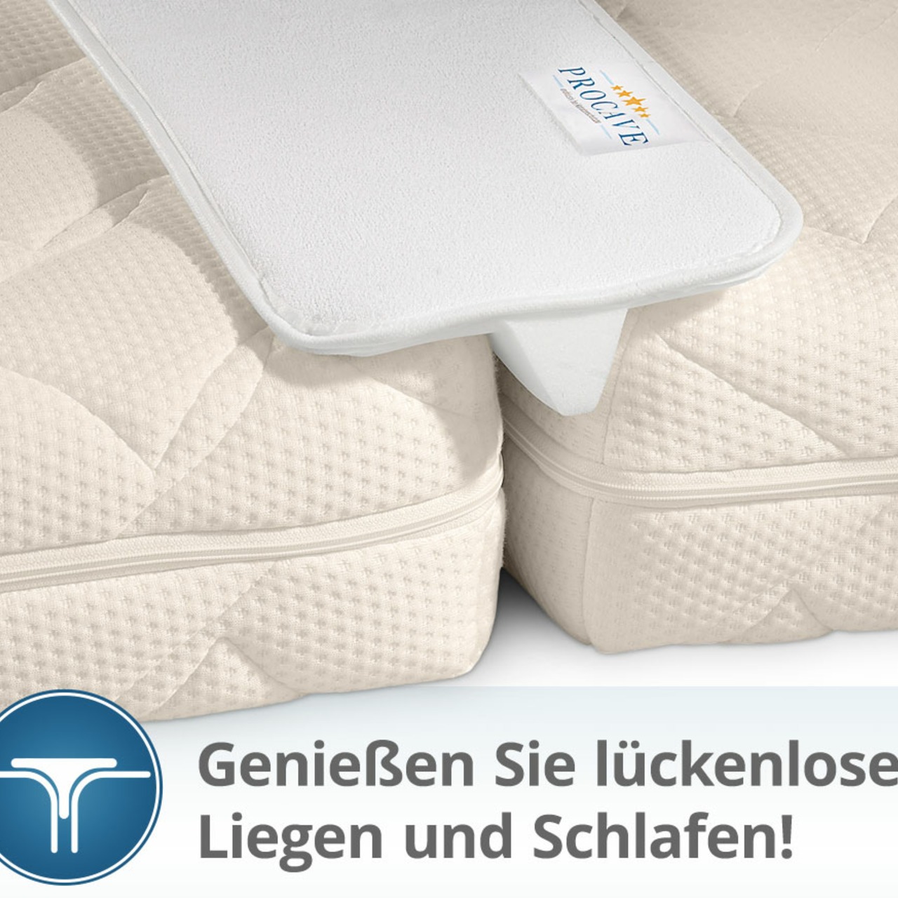 Doppelbettbrücke mit Bezug