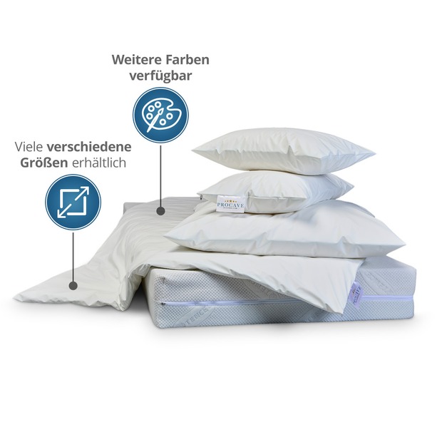 wasserdichter Inkontinenz Bettdeckenbezug abwischbar in weiß