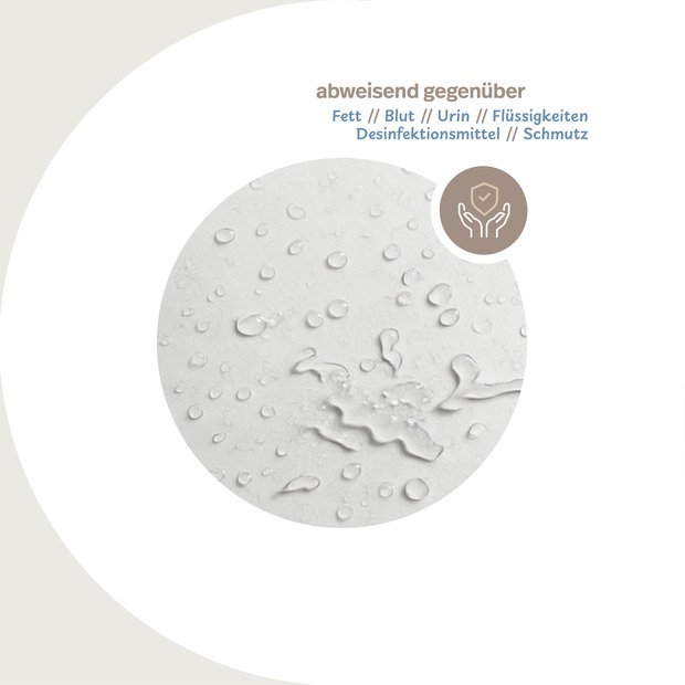 wasserdichtes Spannbettlaken abwischbar weiß