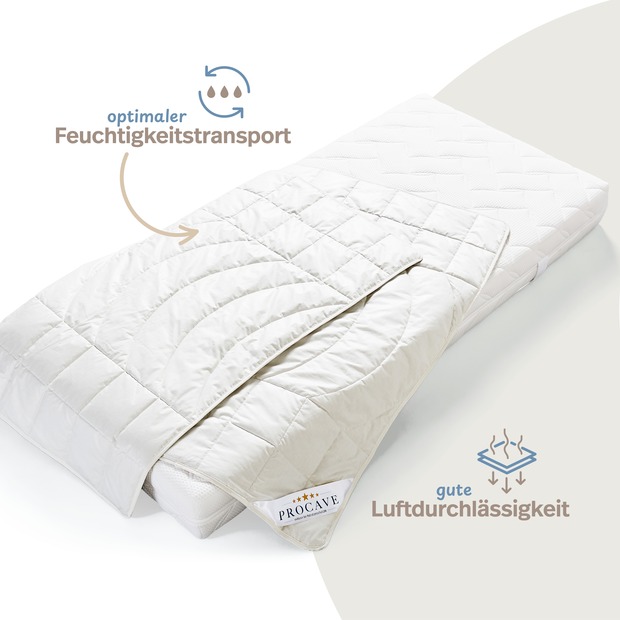 Kamelhaar Exquisit Qualitäts-Bettdecke - Sommer